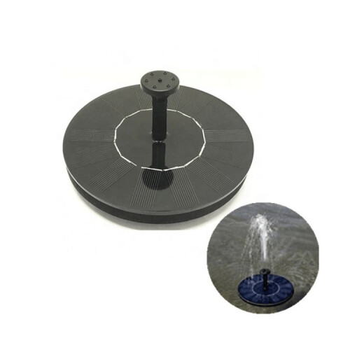 Garden Automatic Solar Floating Fountain Waterfall(Black) 1