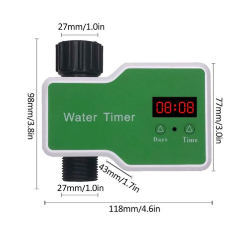 Irrigation System Intelligent Controller Automatic Timed Watering Device, Specification: 1 Water Outlet 2