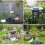 Garden Automatic Solar Floating Fountain Waterfall(Black) 5