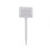 Two white plastic insert tags for selling garden plants. 2