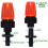 Kit de 20 accessoires pour système d'irrigation goutte à goutte TF-118 (orange) 4