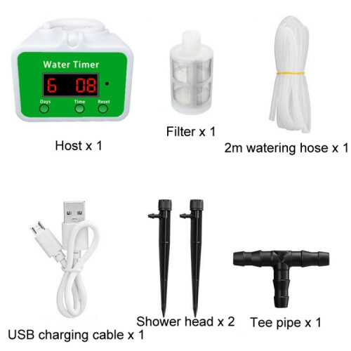 Household Intelligent Drip Irrigation Automatic Watering Timing Machine, Specification: Water 2 Potted Plants 1
