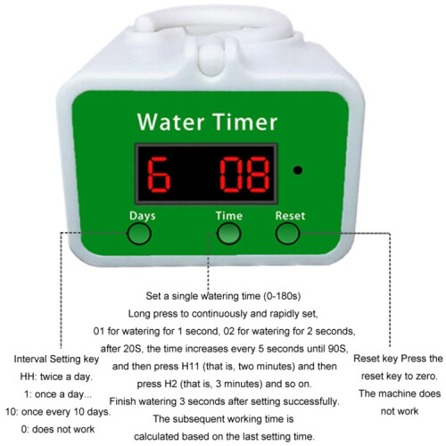 Household Intelligent Drip Irrigation Automatic Watering Timing Machine, Specification: Water 2 Potted Plants 2