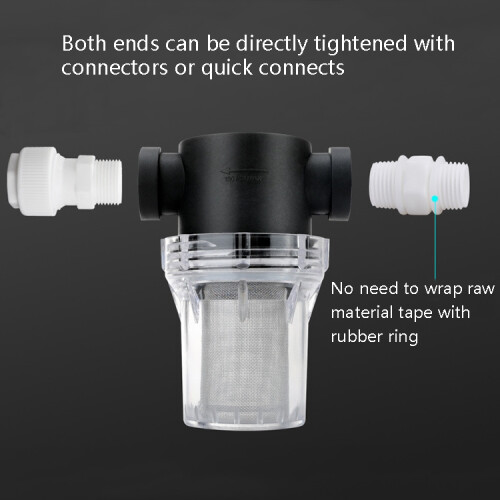 Water Pipe Front Plastic Filter Garden Irrigation Water Purifier, Specification: 4 Points Interface 40 Mesh 2