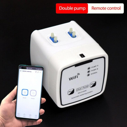 WIFI Gardening Drip Irrigation Controller, Specification: Double Pump 15 Pots(EU Plug) 2