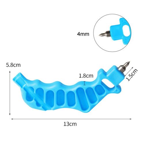 Accessori per foratura bypass da 4 mm: micro-perforatore a spruzzo per tubi in PE (blu) 2