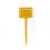 Two yellow plastic insert tags for selling garden plants. 2