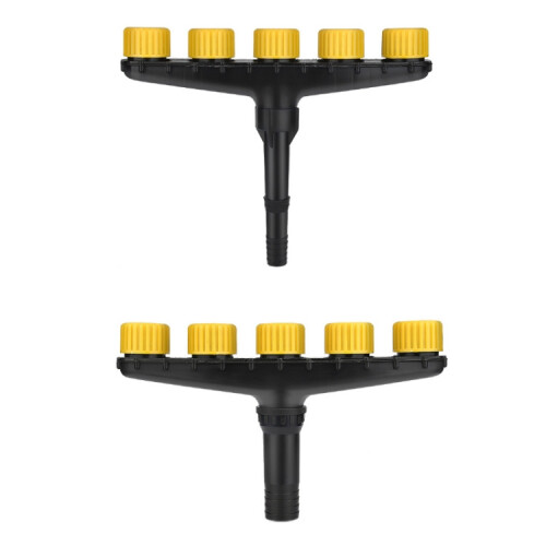 Buse d'arrosage de jardin DKSSQ, spécifications : 5 têtes avec interface 1 pouce/1,2 pouce 2