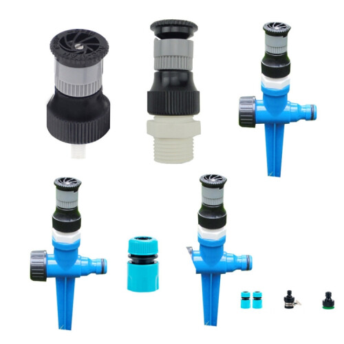 4 Points Adjustable Scattering Sprinkler (Sprinkler + Ground Plug + Quick Connect) 1