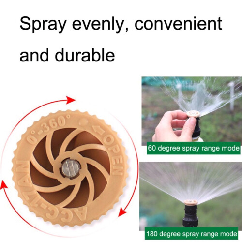 4 Points Adjustable Scattering Sprinkler (Sprinkler + Ground Plug + Quick Connect) 2