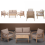 Garden Sofa Set 4 Seater Lounge Sofa Chairs Table 2