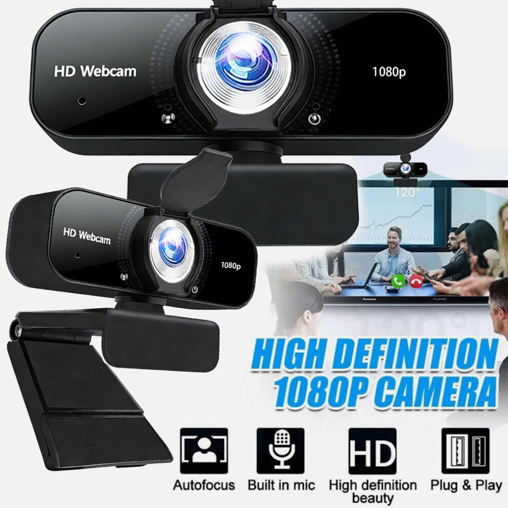 Full Hd 1080P Webcam Usb Auto Focus Web Camera With Microphone For Pc Laptop 771700664006