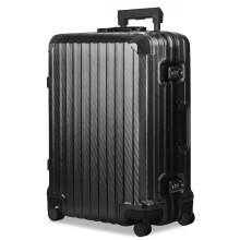LUGG Solo Explorer 28 Inch Cabin Suitcase 75x52x31cm 106L, 5 Years Warranty, Spinner Wheels, TSA Lock, Black