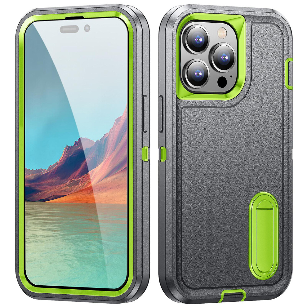 Shockproof Protective Iphone 14 Pro Max With Stand:grey Green 5903580307239