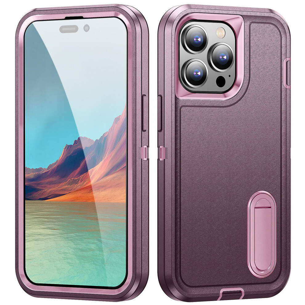 Shockproof Protective Iphone 14 Pro Max With Stand:purple Pink 5903580307253