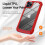Simple Phone Case compatible iPhone11 Pro Max with Wireless Charging:Red 3