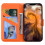 compatible iPhone11 Pro Case Leather Wallet Flip Phone Case:Orange 4