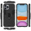 Shockproof Magnetic With Ring Stand Cover Case compatible iPhone12 Pro:Black 3