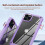Simple Phone Case compatible iPhone11 Pro Max with Wireless Charging:Purple 5