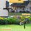 2PCS 7 LEDs Solar Spotlights Solar Light Solar Powered pathway lighting Waterproof Warm Light 5