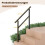 Verstelbare buitentrapleuning, 104 cm, metaal 1