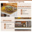 Square Wooden Coffee Table with Storage - Rustic Style 3