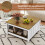 Square Wooden Coffee Table with Storage - Rustic Style 4