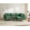 Beliani Modular Corner Sofa 4 Seater EVJA Left Hand Green Velvet 2