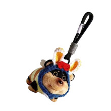 Entzückender Honeybee Dog Plüsch-Schlüsselanhänger, tragbares-1