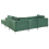Beliani Modular Corner Sofa 4 Seater EVJA with Ottoman Velvet Green Left Hand 4