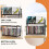 2 Tier Vinyl Record Holder,56 Capacity CD Rack/Storage/Holder and Viny Organizer 3
