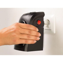 Kabelloser Heizlüfter 400 W, einstellbares Thermostat, 12-Stunden-Timer, Keramik