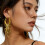 Boucles d'oreilles inspirées des coccinelles-Couleur or 3