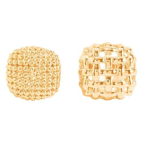 2Pcs Chic Adjustable Rings Lightweight Comfortable-Gold-color
