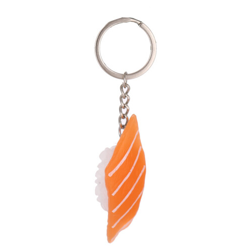 User Friendly PVC Salmon Sushi Keychain Safe Material for All-4