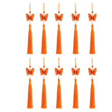 Multipurpose 26cm Butterfly Fringe Tassels for Various-Ora.nge