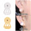 Lot de 4 fermoirs de boucles d'oreilles sécurisés, clous en-Or 6