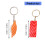 User Friendly PVC Salmon Sushi Keychain Safe Material for All-4 4