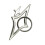 Corrosion Resistant Alloy Star Shaped Keychain with Spring-star 1