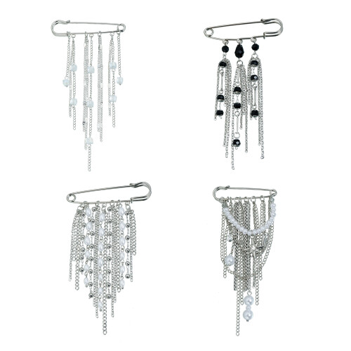 Versatile Alloy Fringe Pin For Clothing Enhancement Secure-1431 1
