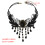 Collier gothique sophistiqué en dentelle noire avec-Article 6 4