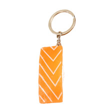 Exquisite Japanese Salmon Sushi Keychain Realistic Food-5