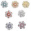 Attractive 3D Snowflake Brooch Rotating Feature Alloy Easy-Pink 2