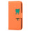 compatible iPhone12 Mini Case Leather Wallet Flip Phone Case:Orange 2
