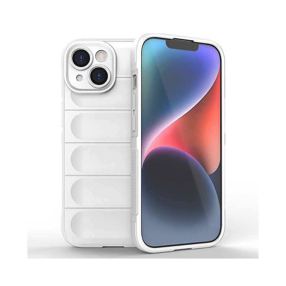 Compatible Iphone Iphone 14 Case, Flexible Soft Tpu Rubber Grip Shock-Absorbent Protective Case Cover: White 3137281305061