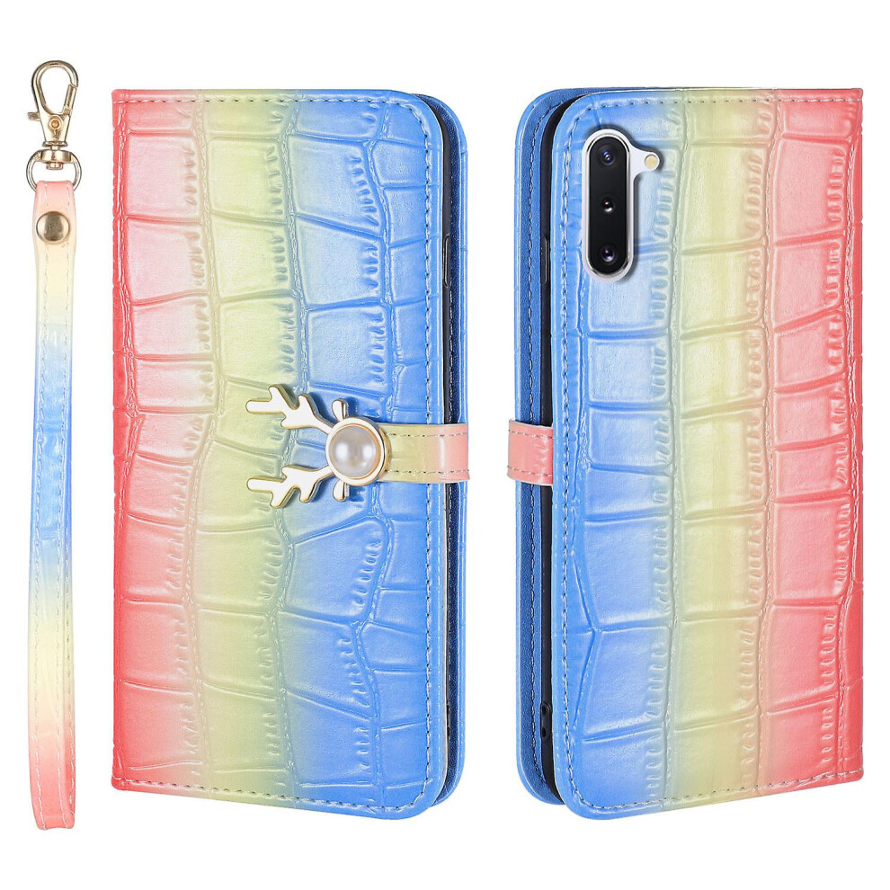 Compatible Samsung Galaxy Note10 Phone Case With Strap:gradient Blue 4357389159352