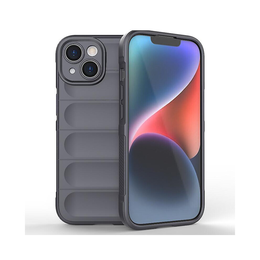 Compatible Iphone Iphone 14 Case, Flexible Soft Tpu Rubber Grip Shock-Absorbent Protective Case Cover: Gray 4984195314394