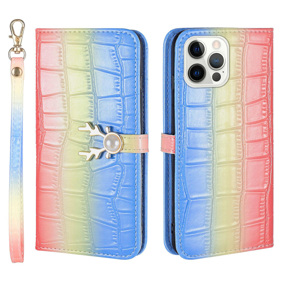 Compatible Iphone 13 Pro Max Phone Case With Strap:gradient Blue 4906754171323