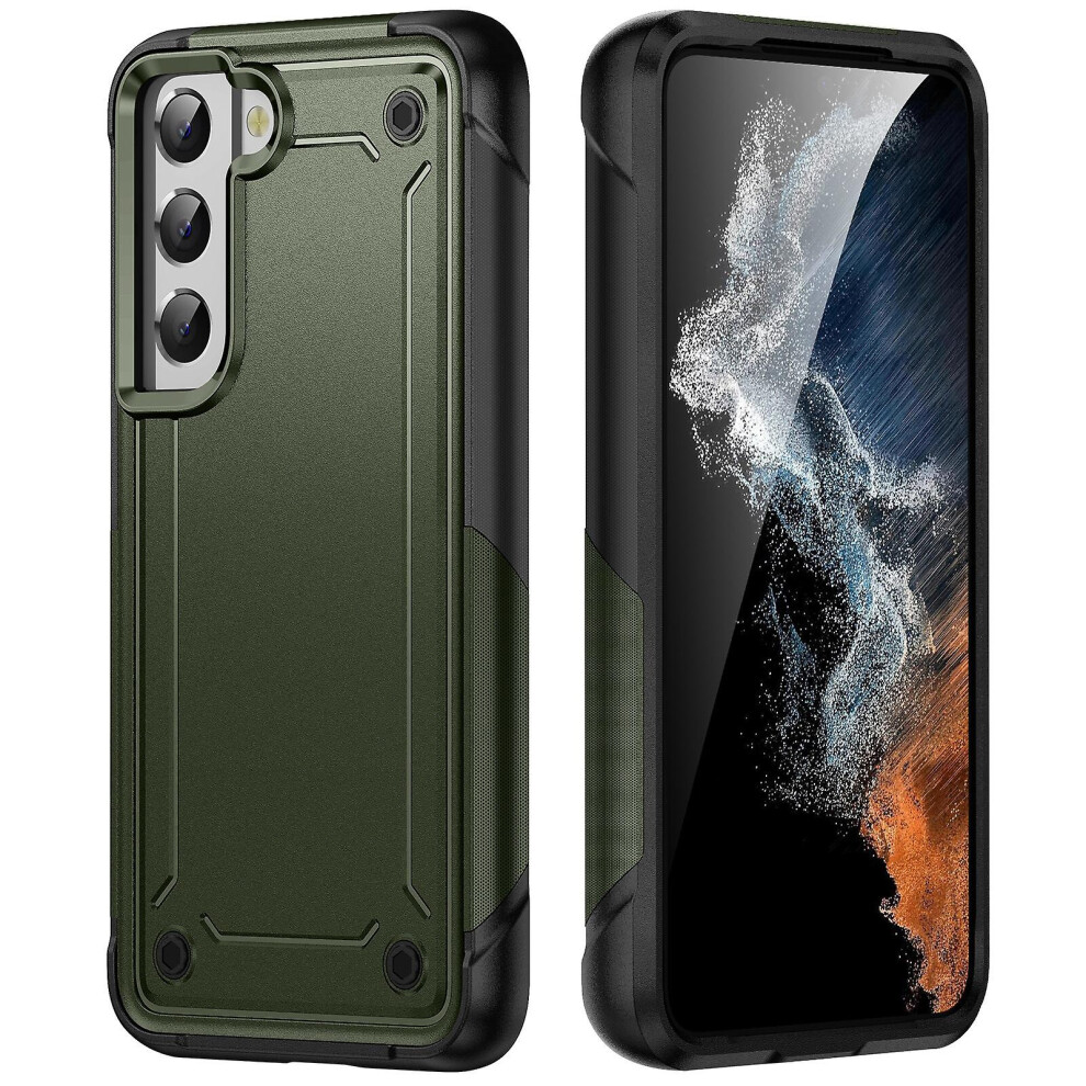Shockproof Phone Case Compatible Samsung Galaxy S21 Fe: Green 3333213183909