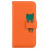 compatible iPhone12 Mini Case Leather Wallet Flip Phone Case:Orange 1
